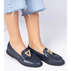 Plăcile de femei ale Marinei cu o decorare elegantă albastru 2