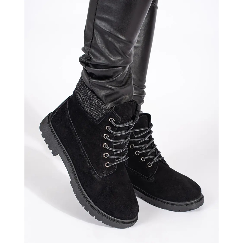 Original Walkman Shoes Cizme negre din piele negru 2