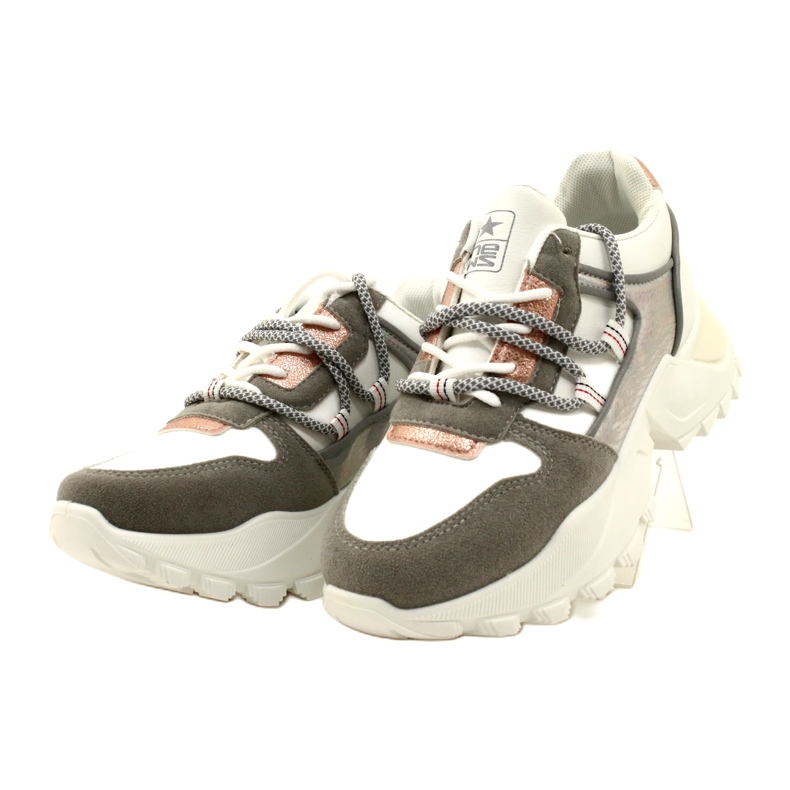 News Adidași pentru încălțăminte sport pentru femei 21sp26-3973 Alb 7