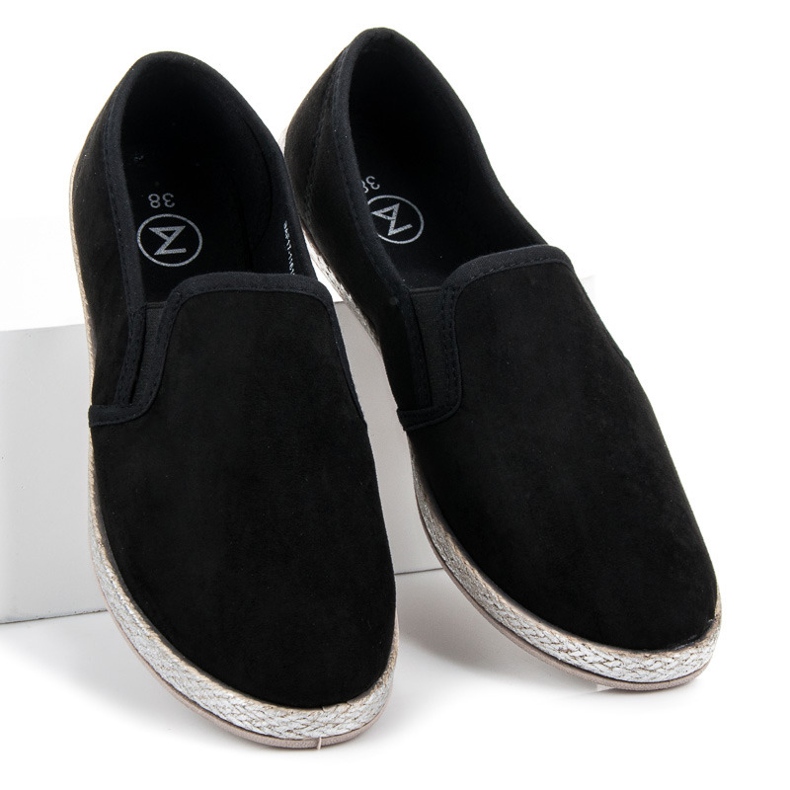 Mckeylor Espadrile din piele intoarsa negru 1