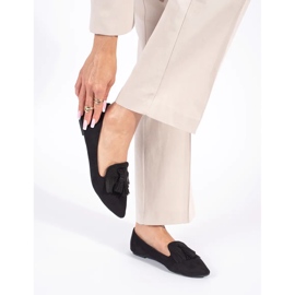 Mocasini cu franjuri negru 1