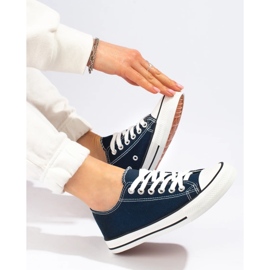 J. Star Adidași clasici de culoare albastru închis 2