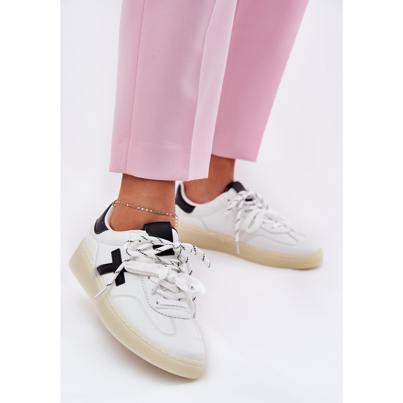 Pantofi sport pentru femei scăzute Alb 2