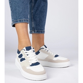 Adidași alb-albastru alb adidași pentru femei 1