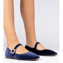 Ballerinele VELOR WOMENAL Navy cu o cataramă albastru 1 Ballerinele VELOR WOMENAL Navy cu o cataramă albastru 1