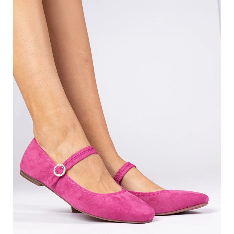 Balerine roz de la Ekozamsz cu zirconi 1