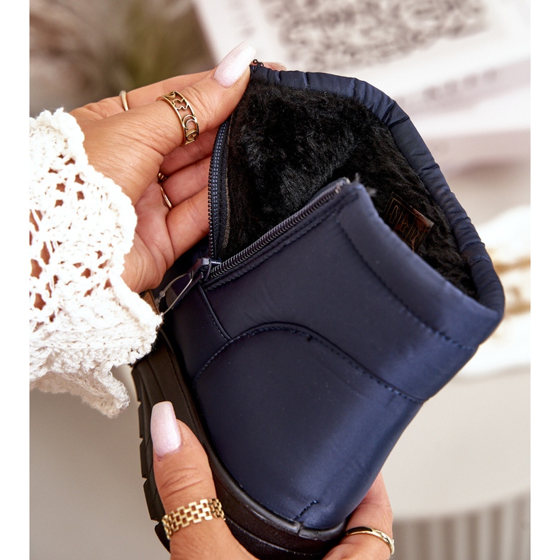 News Cizme de zăpadă izolate de damă, bleumarin 4