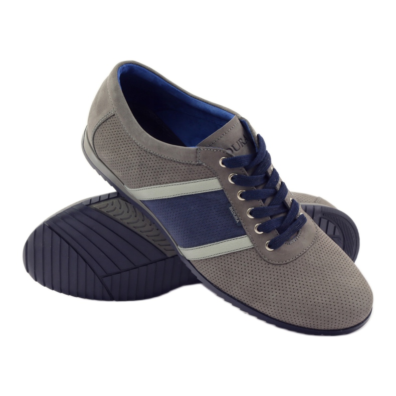 Pantofi sport gri Badura 3360 albastru marin 3
