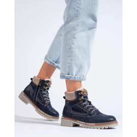 Cizme de dama bleumarin albastru 2