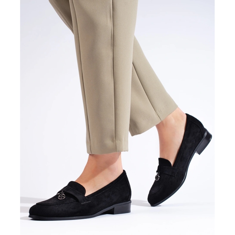 W. Potocki Lords Potocki piele intoarsa neagra pentru femei negru 2