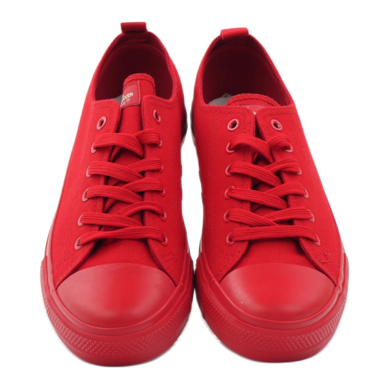 Adidași cu legături American Club LH06 roșu 4 Adidași cu legături American Club LH06 roșu 4