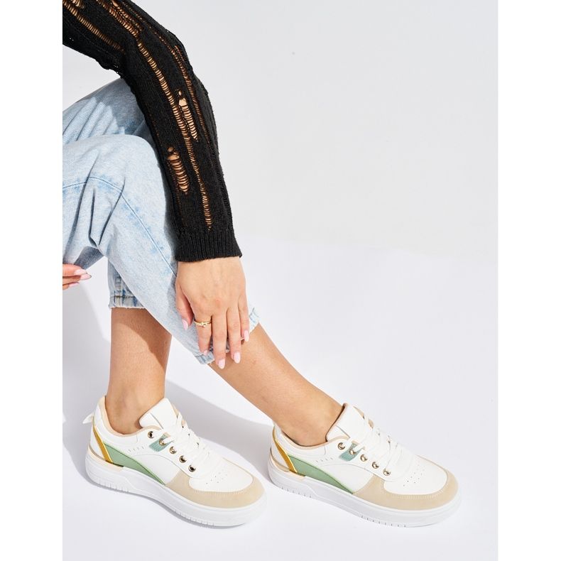 Pantofi sport multicolori de dama cu platforma 1