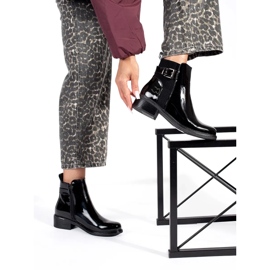 Cizme Chelsea negre pentru dama negru 2