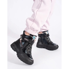 Pantofi de fete negre cu talpa groasa negru 1 Pantofi de fete negre cu talpa groasa negru 1