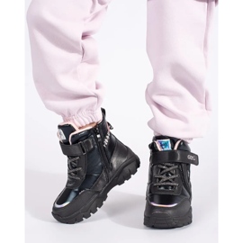 Pantofi de fete negre cu talpa groasa negru 2 Pantofi de fete negre cu talpa groasa negru 2