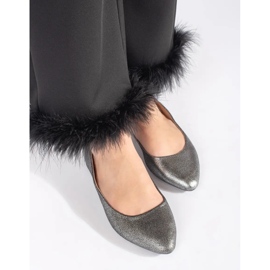 Balerini gri cu sclipici pentru dama 2 Balerini gri cu sclipici pentru dama 2