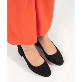 Pompe de piele de căprioară neagră pe Postul Sergio Leone negru 2