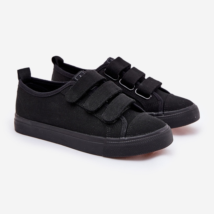 Adidatori cu Velcro cu tineret negru 1 Adidatori cu Velcro cu tineret negru 1