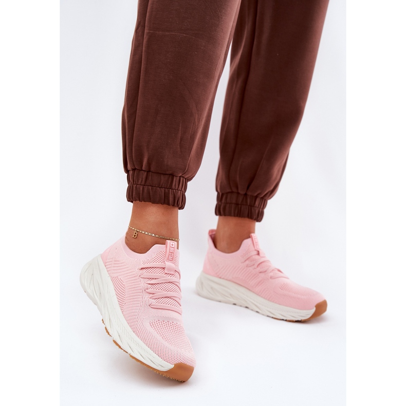 Big Star Pantofi sport pentru femei confortabili Star Big RR274A131 Sistem Hi-Polish Pink roz 2 Big Star Pantofi sport pentru femei confortabili Star Big RR274A131 Sistem Hi-Polish Pink roz 2