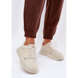 Adidași pentru femei Big Star NN274668 Beige bej 2