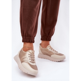 Vinceza Pantofi sport pentru femei pe platforma Vincez 58510 Zlotys de aur 2