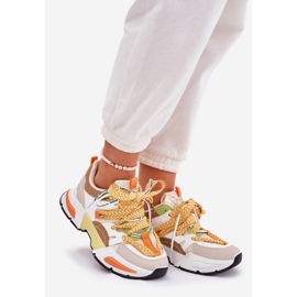 Pantofi sport pentru femei cu adidași cu multicolor dublu la dantelă 1