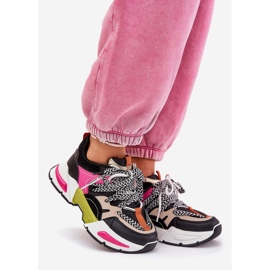 Pantofi sport pentru femei cu adidași cu negru dantel 1