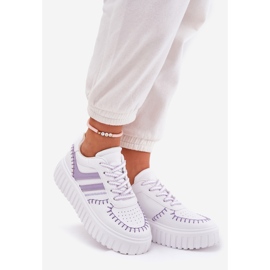 Pantofi de damă cu platformă, violet 1