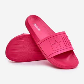 Papuci pentru femei Big Star NN274A668 Fuchsia roz 3