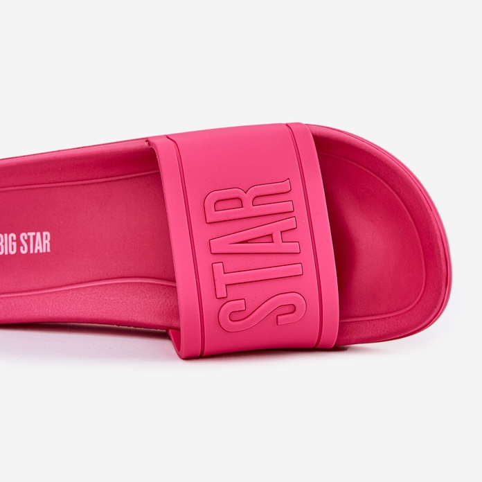 Papuci pentru femei Big Star NN274A668 Fuchsia roz 2