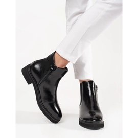 Cizme negre clasice de la Sergio Leone negru 2