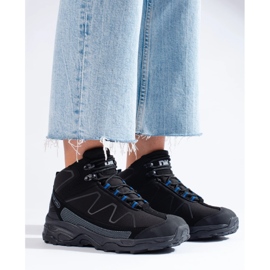 Pantofi sport de trekking pentru femei, cu căptușeală înaltă DK neagră negru 1