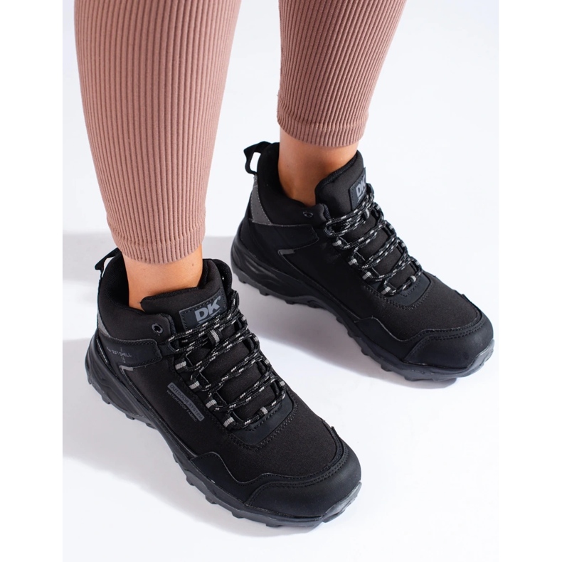 Pantofi de trekking de damă înalți DK negru și gri 2