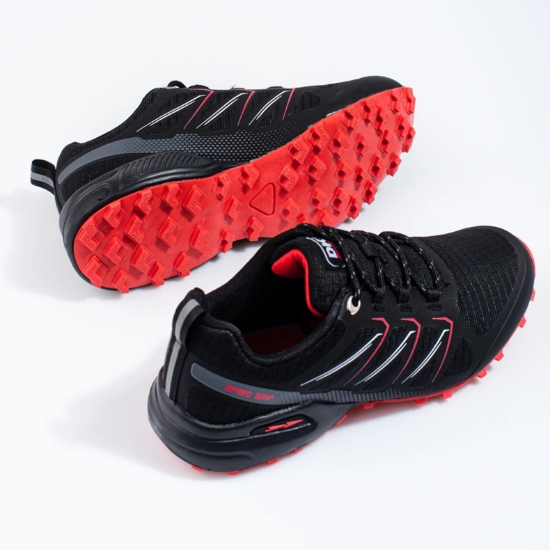 Pantofi sport pentru bărbați DK negri cu șireturi negru 2