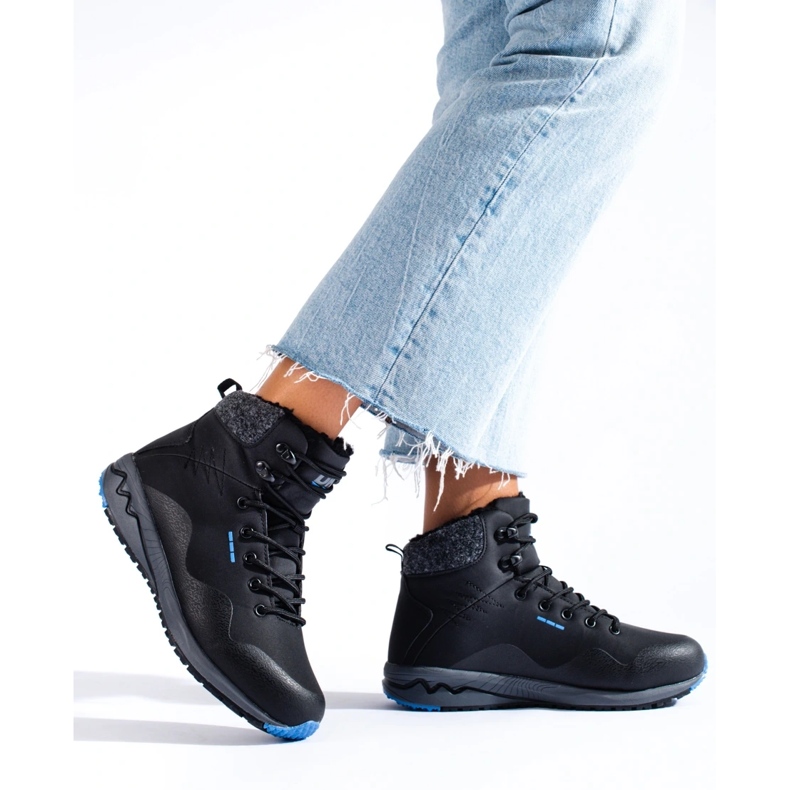 Ghete de trekking damă calde DK negru 1