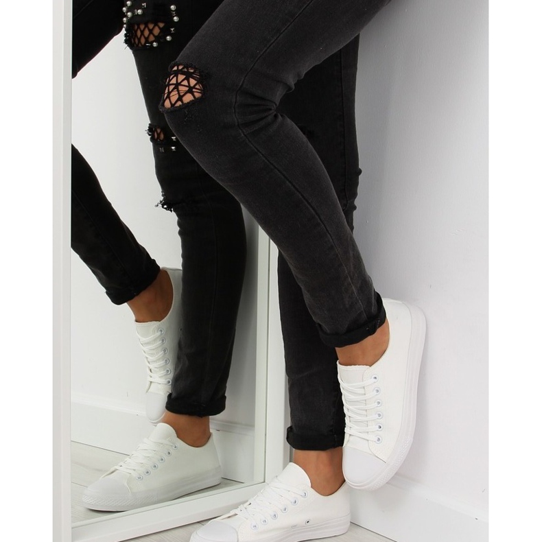 Tenisi albi monocolori de dama 1