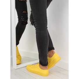 Tenisi de damă monocolor galbeni NB176 Galben 2