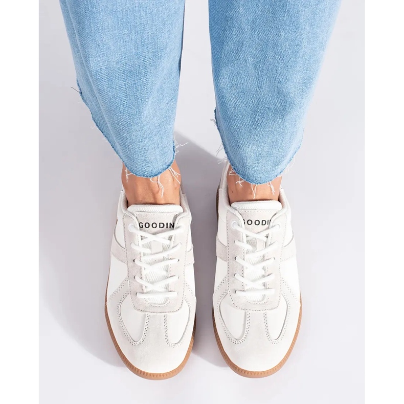 Goodin Tenisi dama albi din piele 2