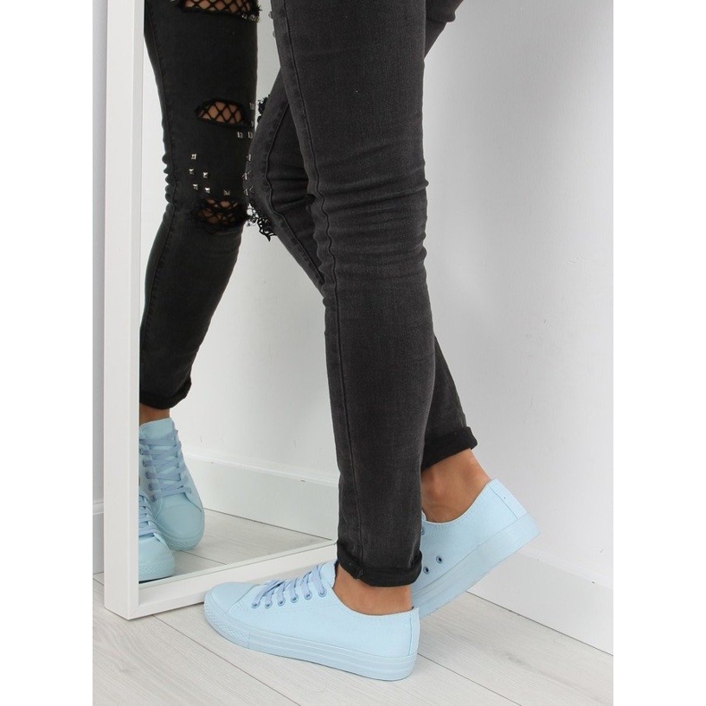 Tenisi dama monocolor albastru si albastru 2