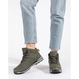 Vico Pantofi de trekking izolați de culoare verde 2