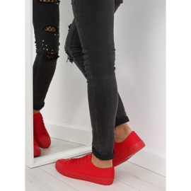 Tenisi roșii monocolori de damă, roșu mare roşu 2