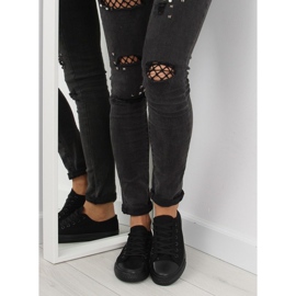 Tenisi dama negri negri monocolori negru 2 Tenisi dama negri negri monocolori negru 2