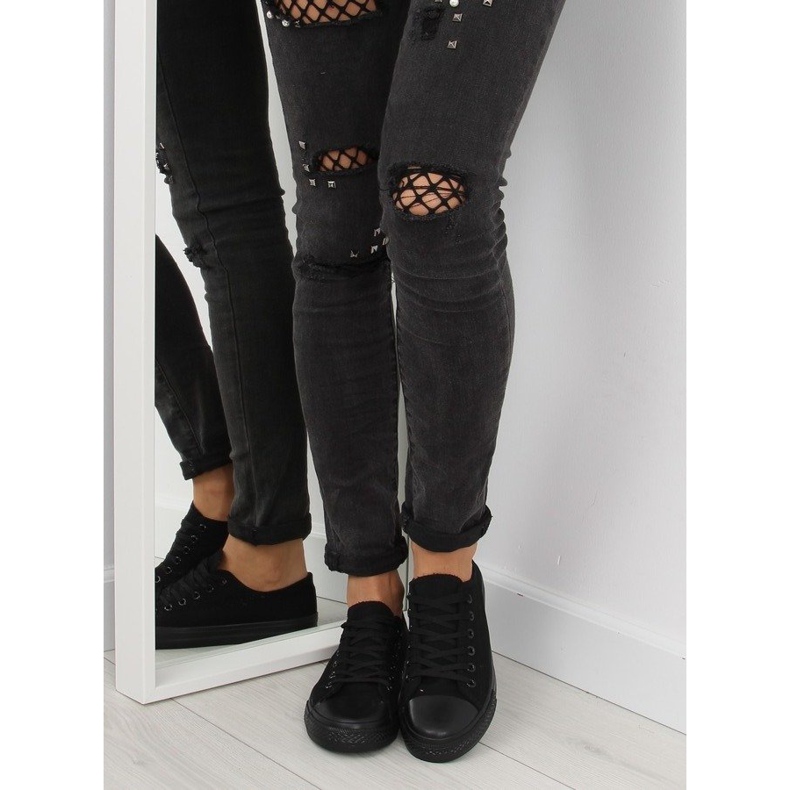 Tenisi dama negri negri monocolori negru 2 Tenisi dama negri negri monocolori negru 2