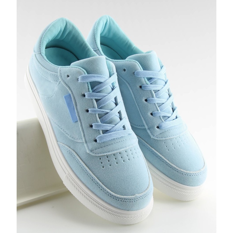 Adidasi de damă din piele intoarsa albastra NB172 Albastru 2