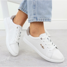 White Filippo DP6738 Pantofi sport din piele alb 1