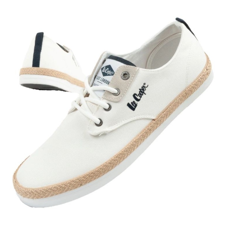 Lee Cooper LCW-25-02-3252M Pantofi adidași pentru bărbați Espadrilles White alb 1