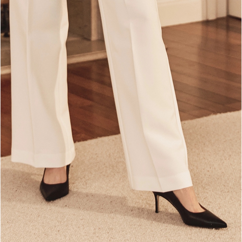 Marco Shoes Stilete eleganti din piele moale negru 1