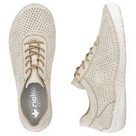 Pantofi pentru femei pentru femei Perforate Beige Rieker 52546-60 bej 1