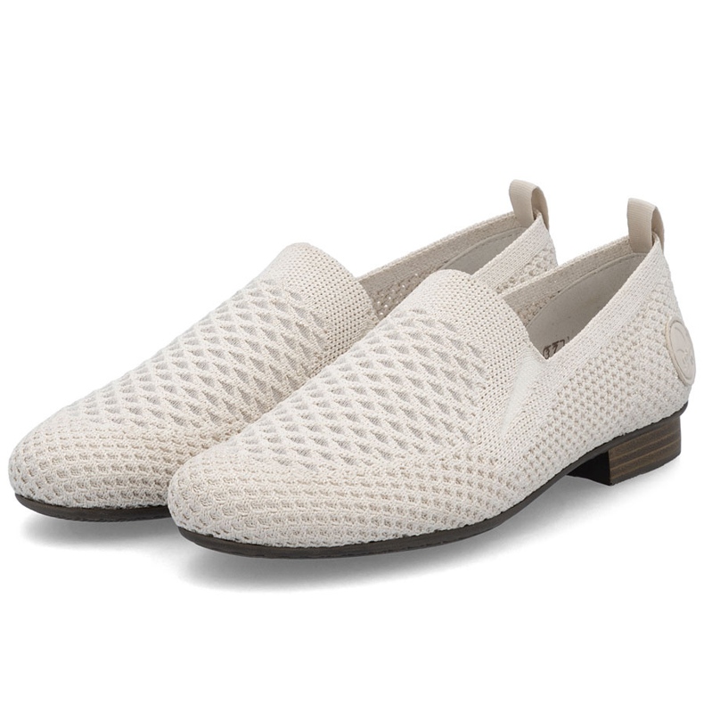 Pantofi textile pentru femei Openwork Beige Rieker 51969-90 bej 1