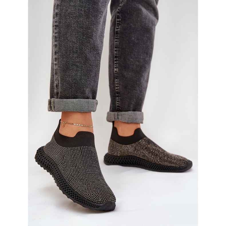 S.Barski Pantofi sport pentru femei obținute cu decorațiuni TW121 Negru 2